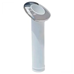 Porta Caniço Branco Com Capa De Inox