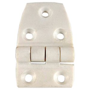 Dobradiça com 5 Furos 57×35 Plástico Branco