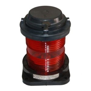 Luminária Circular Vermelha LED 360 Graus 24V Ripeam 72