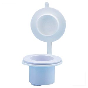 Suporte Ducha Chuveiro de Popa com Tampa Branco