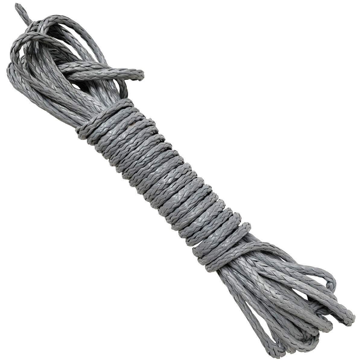 Kit 30 Metros Cabo Dyneema SK78 6mm Cinza