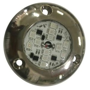 Luz Subaquática Náutica Bronze LED AZUL 15w