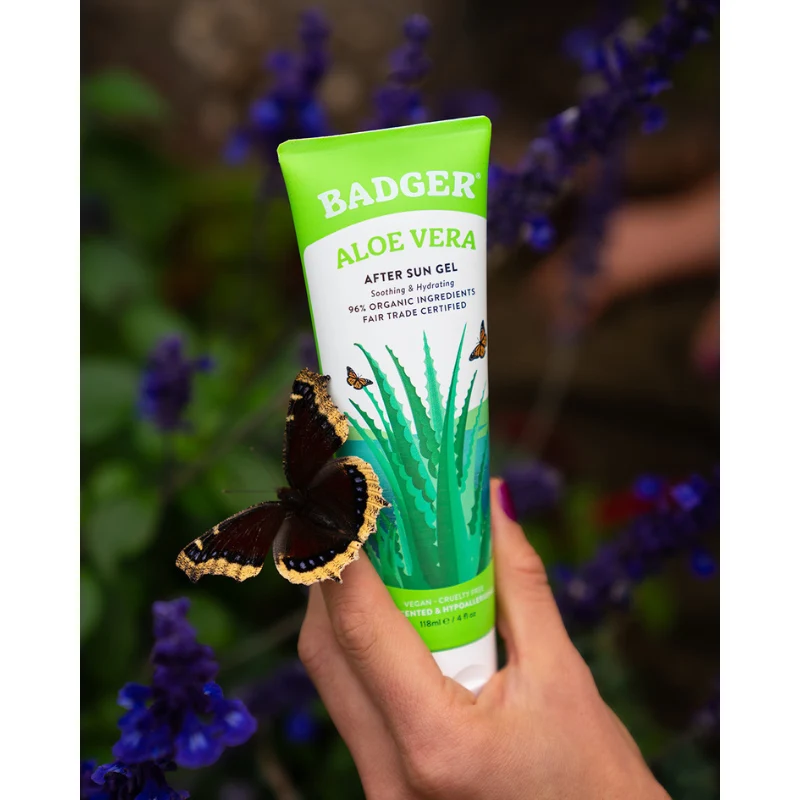 Badger 4 oz Aloe Vera After Sun Gel - Unscented - Image 5