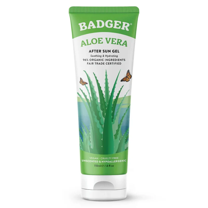 Badger 4 oz Aloe Vera After Sun Gel - Unscented - Image 2