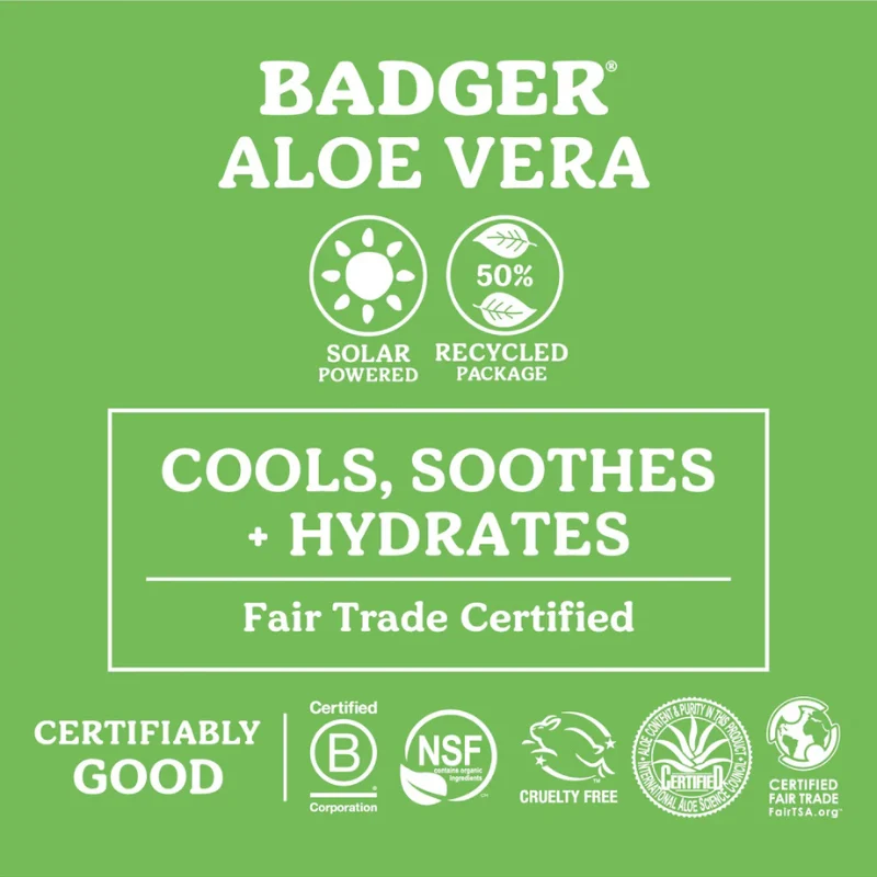 Badger 4 oz Aloe Vera After Sun Gel - Unscented - Image 4