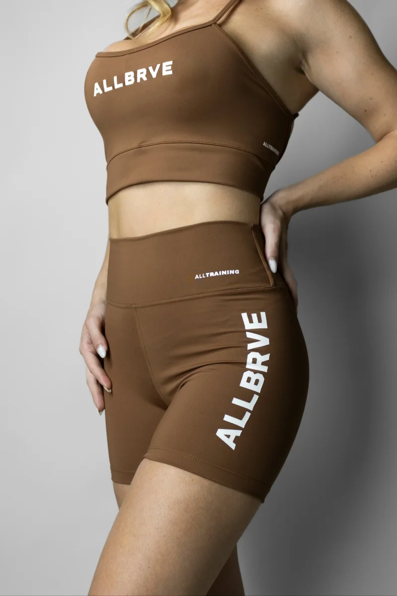 Shorts Feminino Alltraining® Essential Marrom Mocha Allbrve