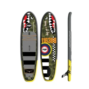 POP Board Co. 11'6" El Capitan Bomber Inflatable Paddle Board SUP - Yellow/Grey