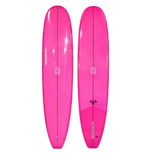 Surfboard Trading Co. Just The Tip Noserider Surfboard – Electric Pink | Beginner-Friendly Longboard