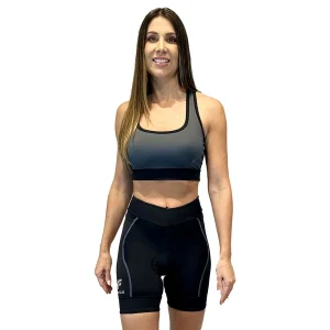 Bermuda NOVA CYCLETECH Preta/ESTANHO | Feminina