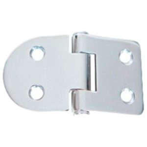 Dobradiça Inox 4 Furos Arredondada 39x37x2mm