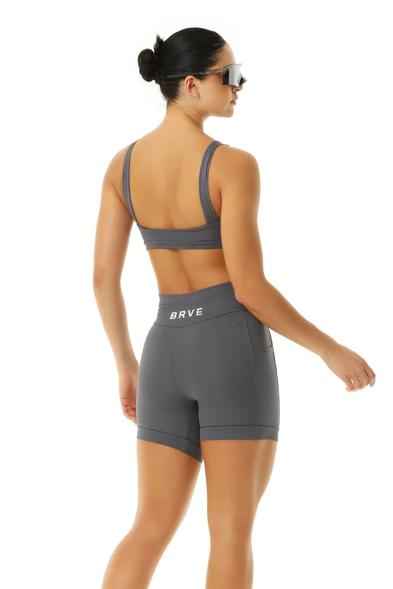 Top Feminino Alltraining® Grip Cinza Urban - Image 3