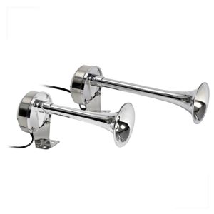 Buzina Dupla Marítima Elétrica 12V 270 mm