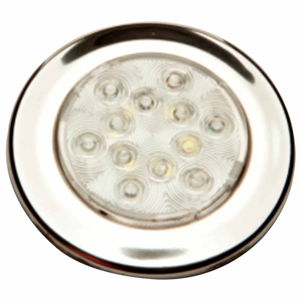 Luminária LED Arieltek Bicolor 12V Inox Branco/Azul - Image 2