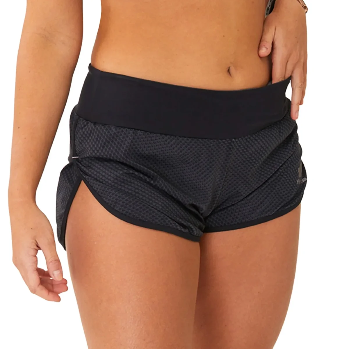 Shorts Corrida Multisports Feminino Estampa Figura a Fundo detalhe Estanho - Image 6